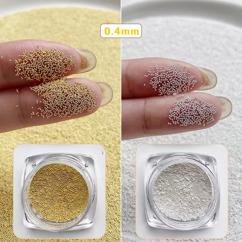 Nail Art Rose Gold - Miçangas de Caviar para Unhas 0.4/0.6/0.8/1mm