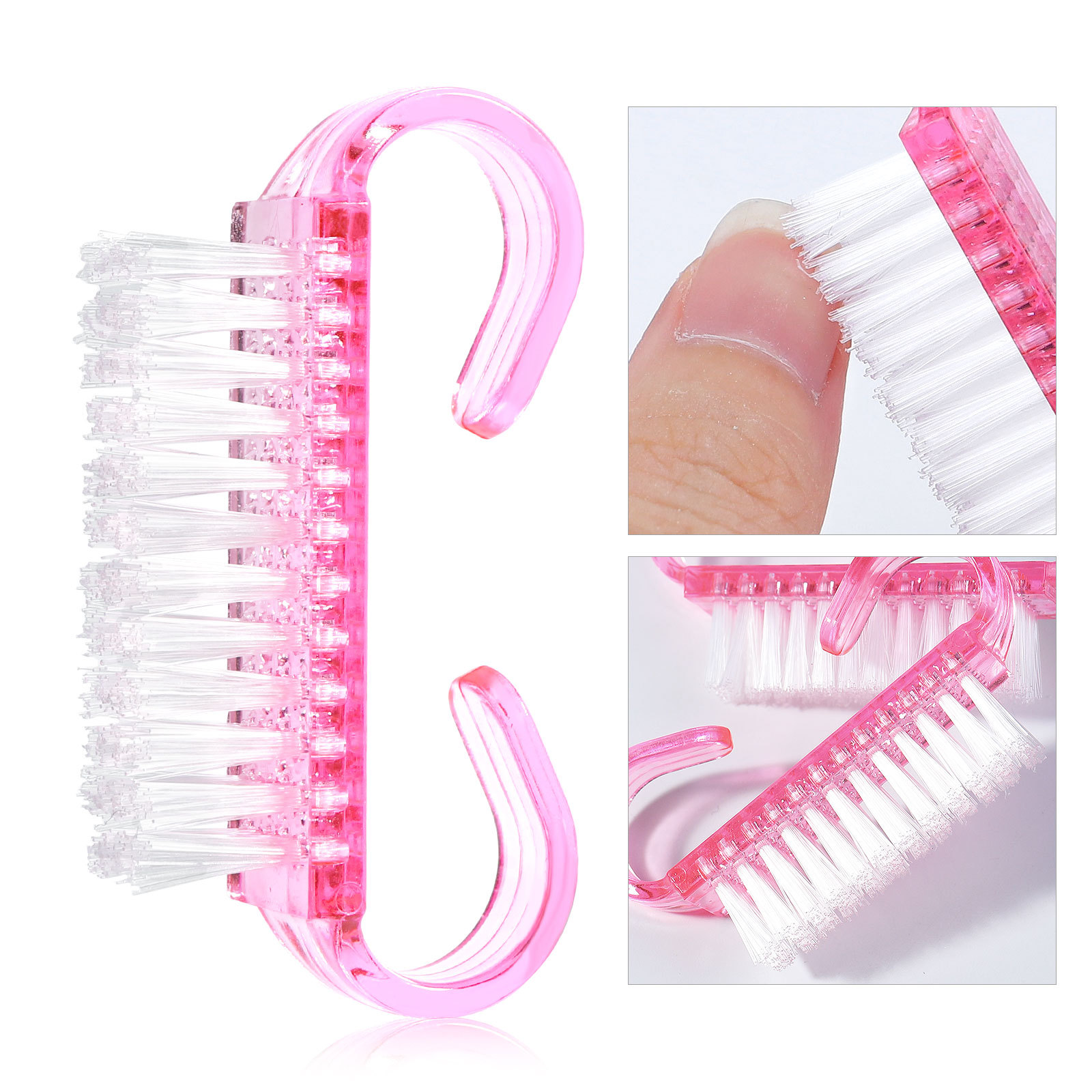 Nail Art Pink Soft - 1/5/20 pçs escova de unhas acrílicas