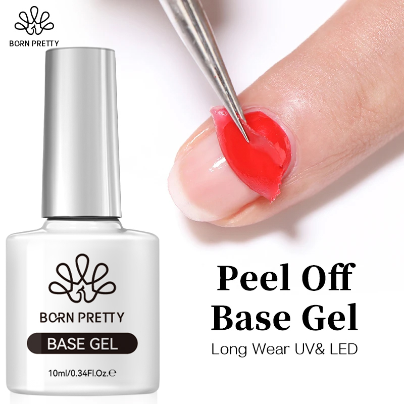 Peel Off Base Coat - Nascido bonito descascar base gel longo