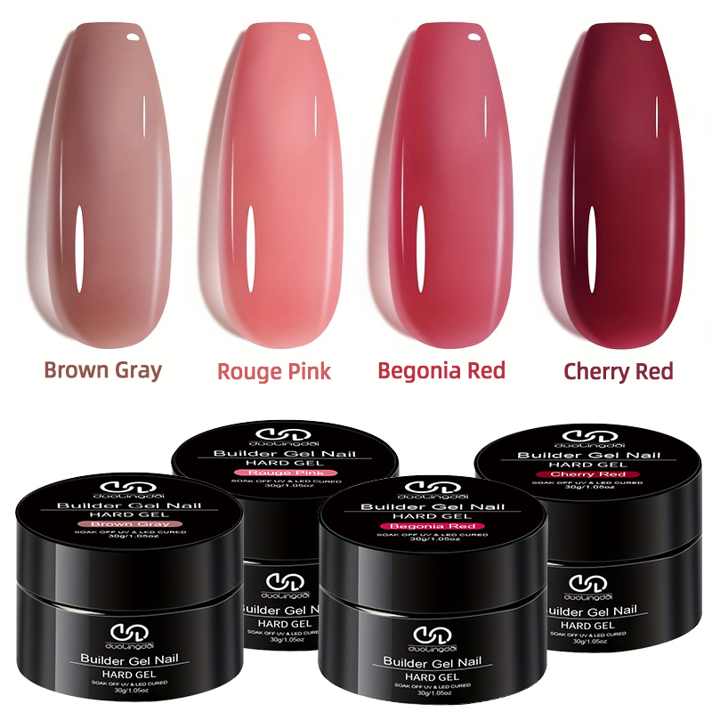 Nail Art Pink Soft - Gel de construção acrílico para extensão,