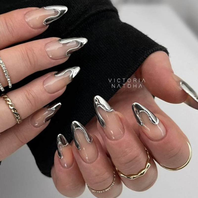 Mtssii 2/3 pçs forro metálico  - Nail Art Rose Gold avaliação e preço