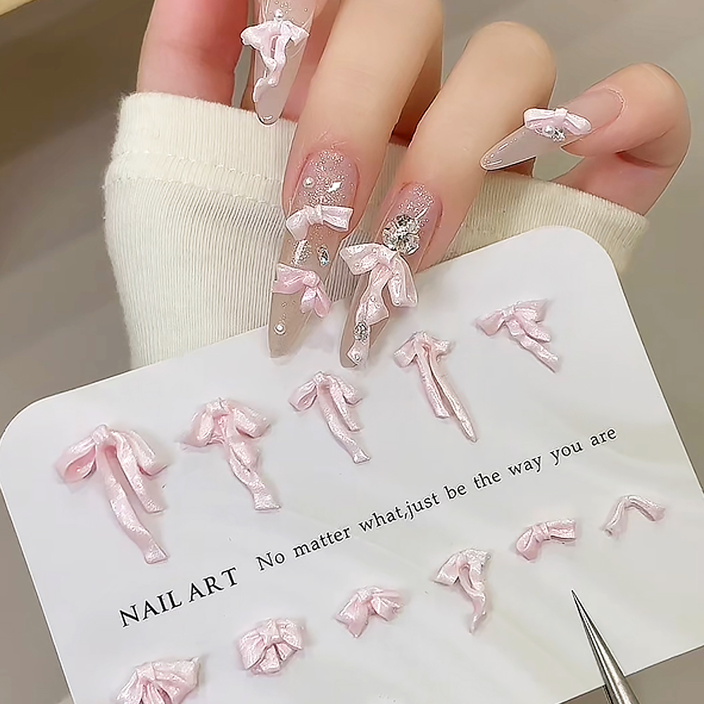 50 peças de Laços 3D Rosa Maci - Nail Art Pink Soft avaliação e preço