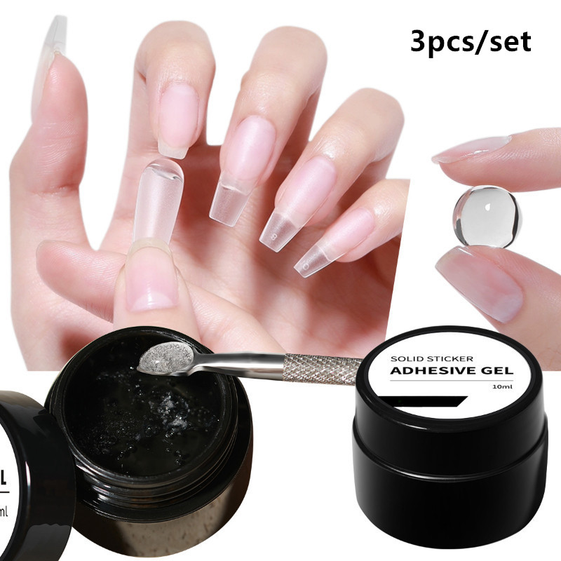 3 pçs/set sólido dicas de unha - Nail Art Halal avaliação e preço