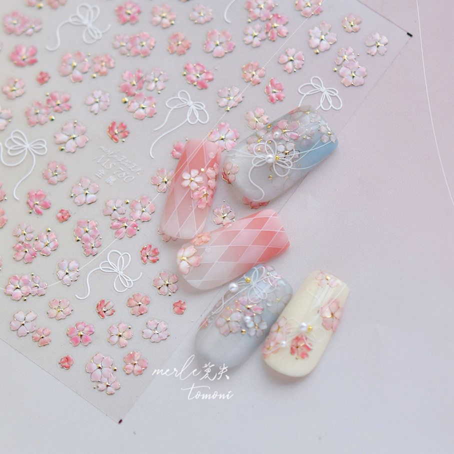 Adesivos de Unha 5D Flor de Ce - Nail Art Pink Soft avaliação e preço