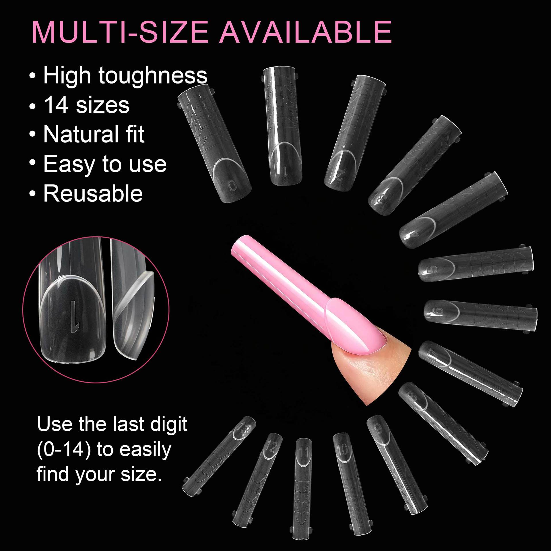 140 peças de Pontas de Extensã - Nail Art Denim avaliação e preço