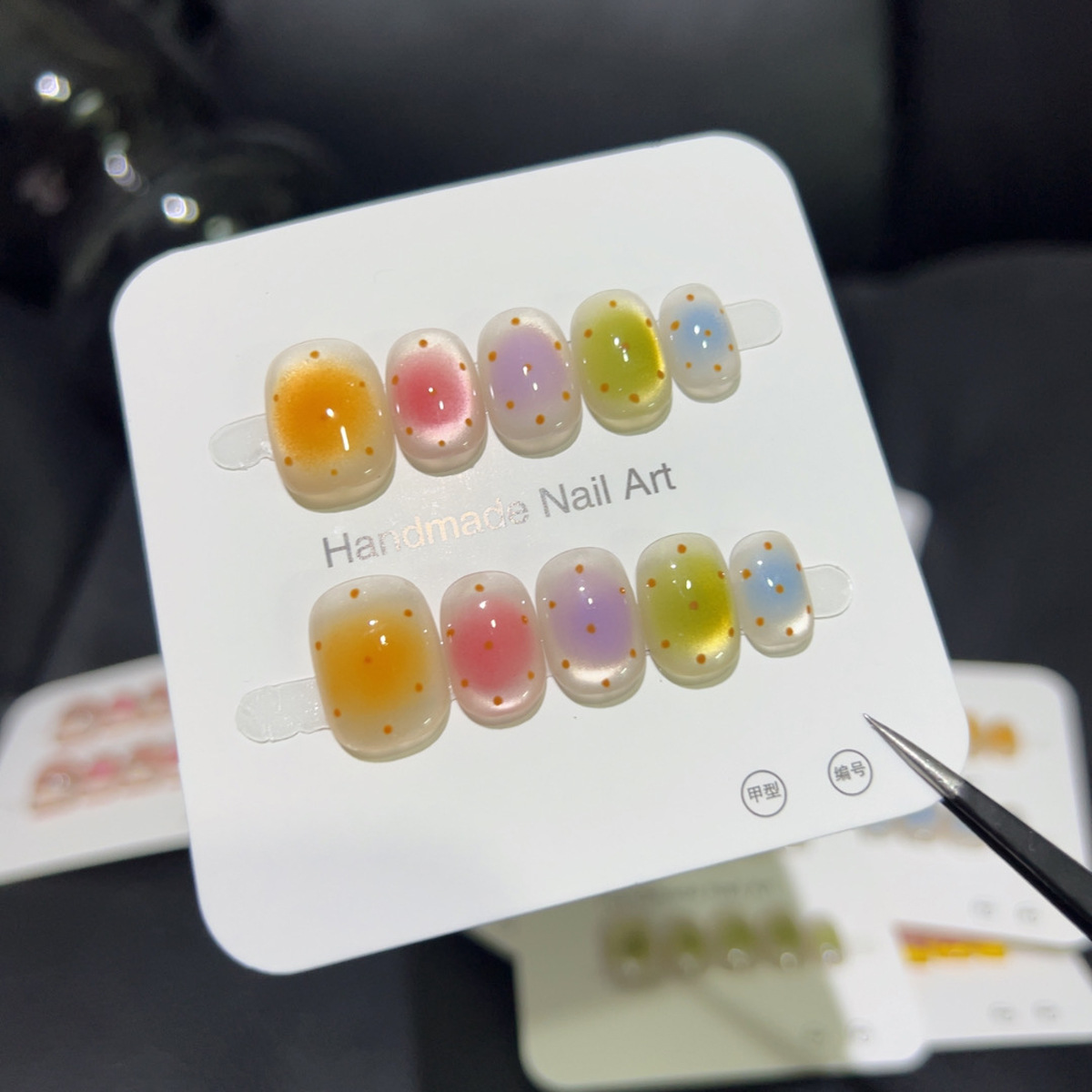 10 pçs colorido curto quadrado - Nail Art Glossy avaliação e preço