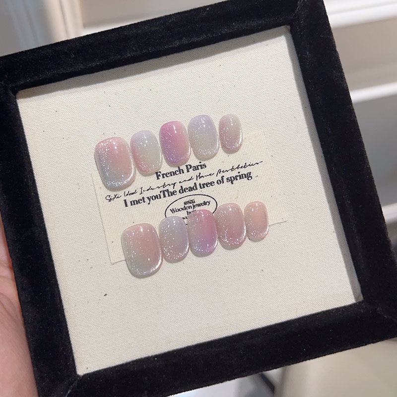 10 pçs colorido curto quadrado - Nail Art Glossy avaliação e preço