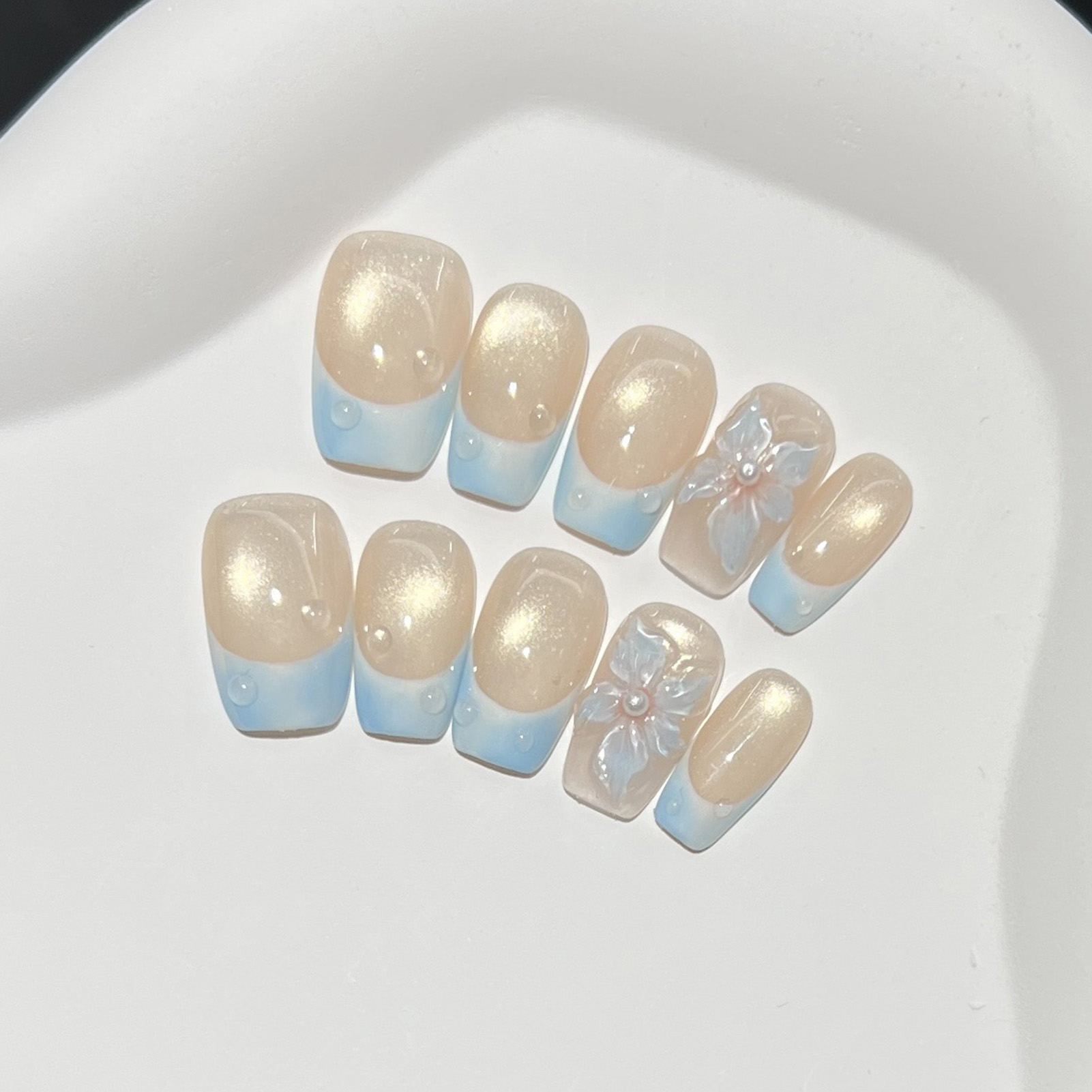 10 peças de unhas postiças cur - Nail Art Glossy avaliação e preço