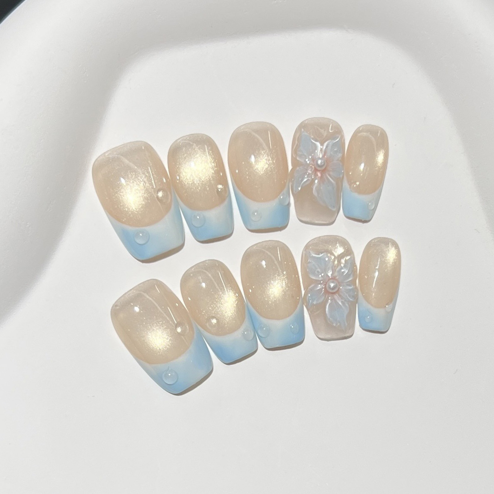 10 peças de unhas postiças cur - Nail Art Glossy avaliação e preço