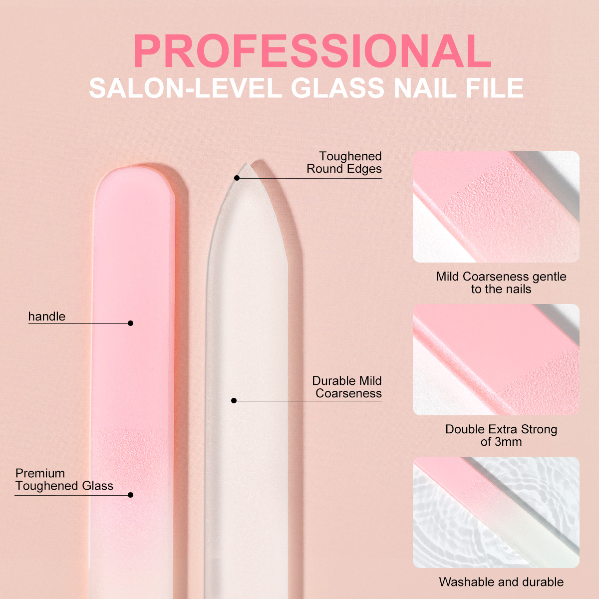 Cor nano vidro arquivo de unha - Nail Art Glossy avaliação e preço