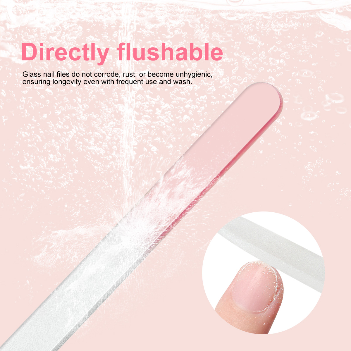 Cor nano vidro arquivo de unha - Nail Art Glossy avaliação e preço
