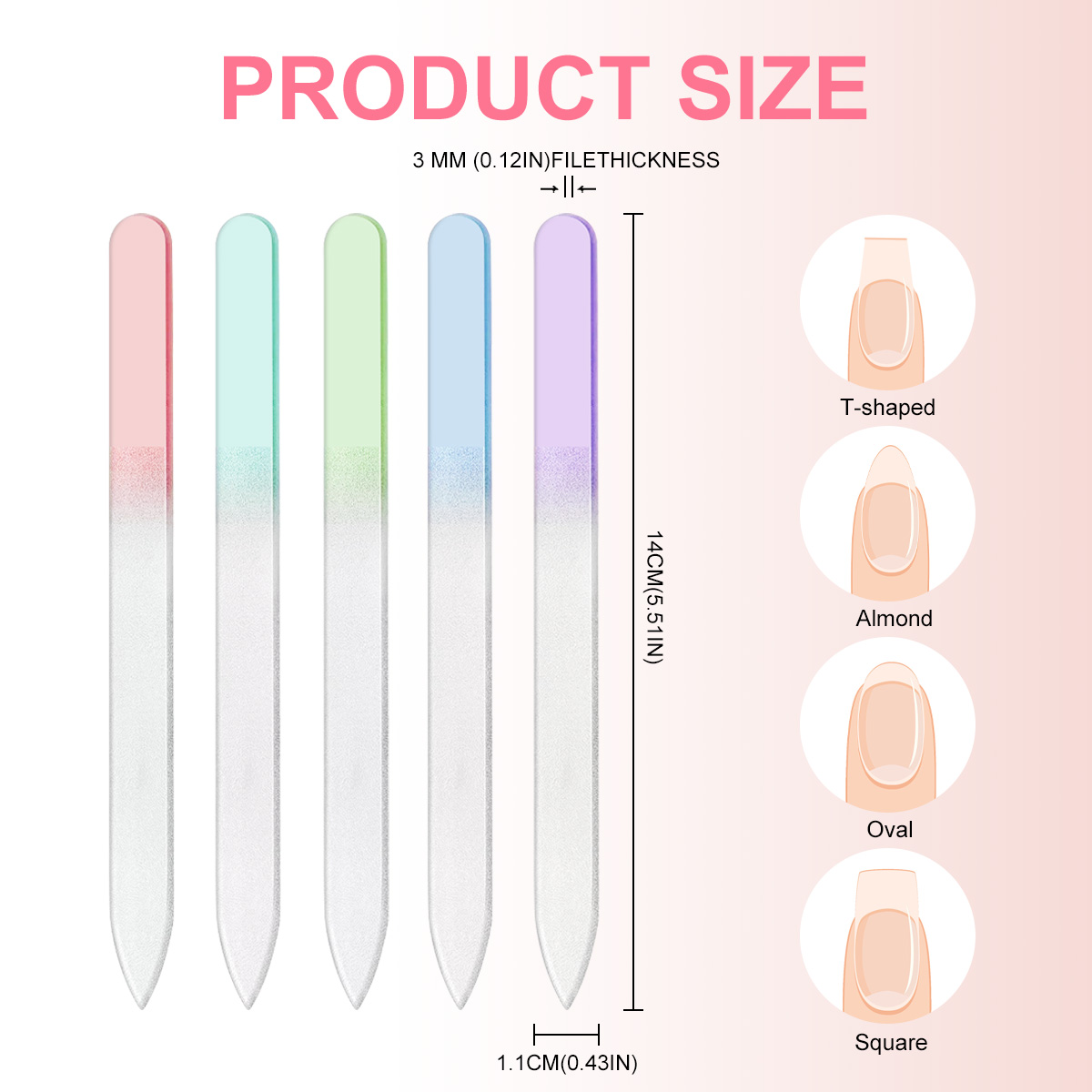 Cor nano vidro arquivo de unha - Nail Art Glossy avaliação e preço