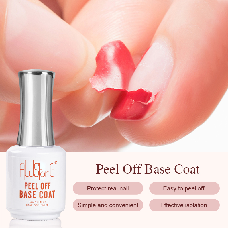 Awstorg 15ml casca fora base c - Peel Off Base Coat avaliação e preço