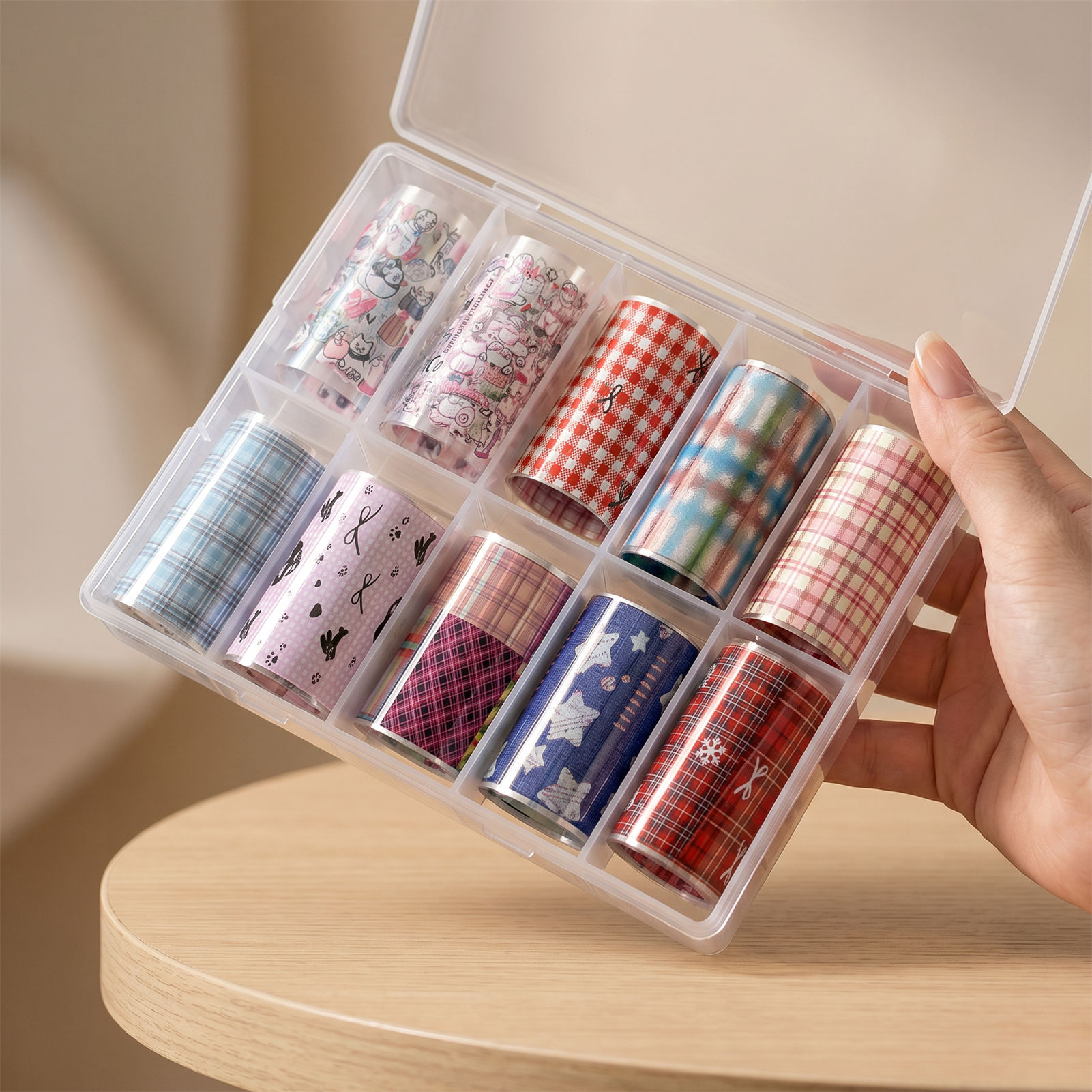 10 Rolos de Adesivos Coreanos  - Nail Art Denim avaliação e preço
