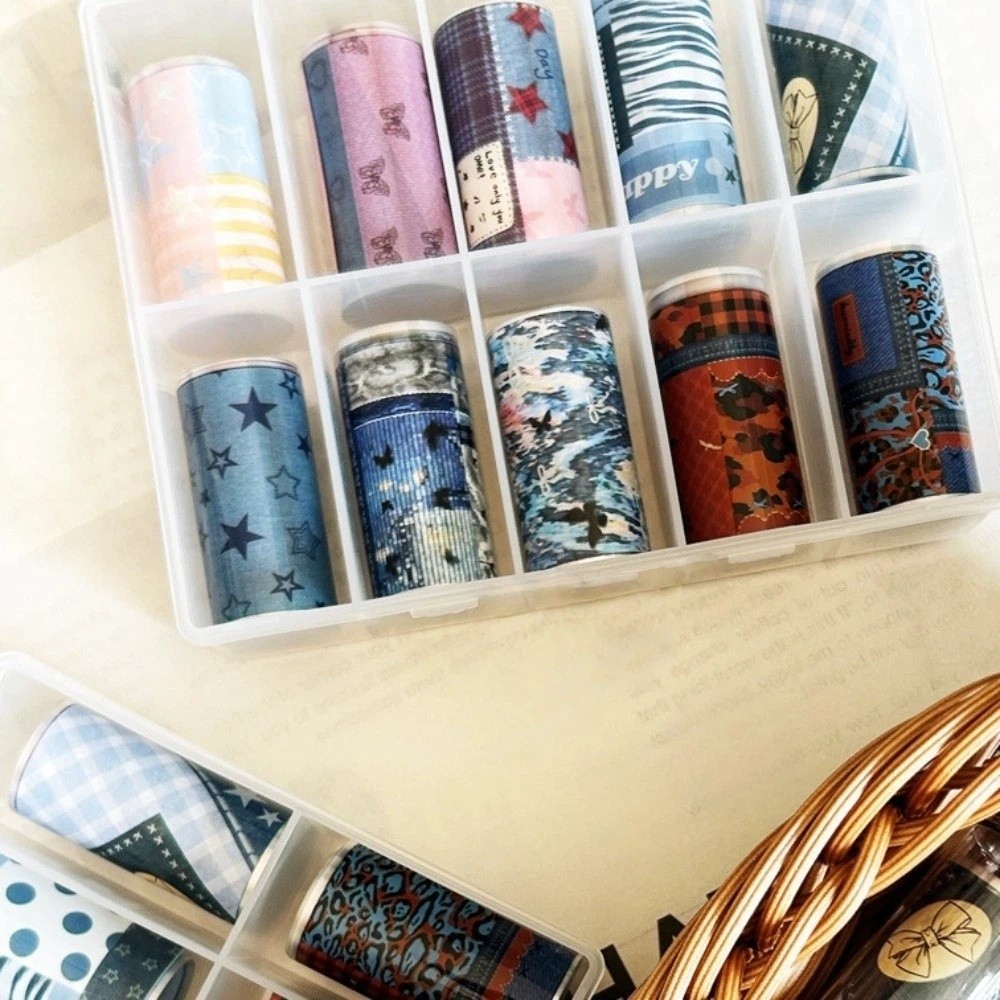 10 Rolos de Papel de Transferê - Nail Art Denim avaliação e preço