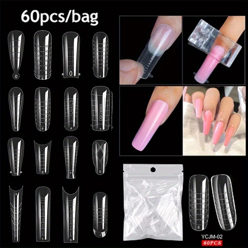 60 pçs/lote extensão unhas fal - Nail Art Lotso avaliação e preço