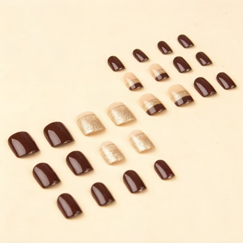 Unhas postiças curtas quadrada - Nail Art Glossy avaliação e preço
