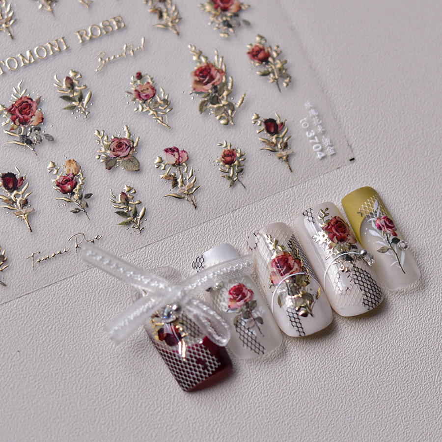 Adesivos de Unha Retrô com Flo - Nail Art Rose Gold avaliação e preço
