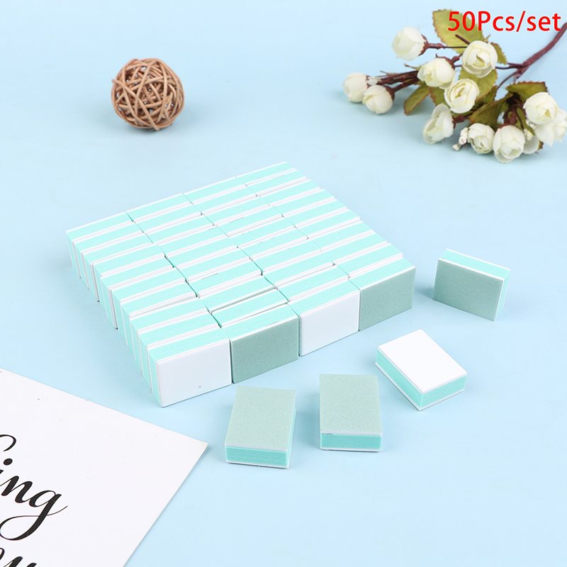 50 pçs/lote mini bloco de buff - Nail Art Glossy avaliação e preço