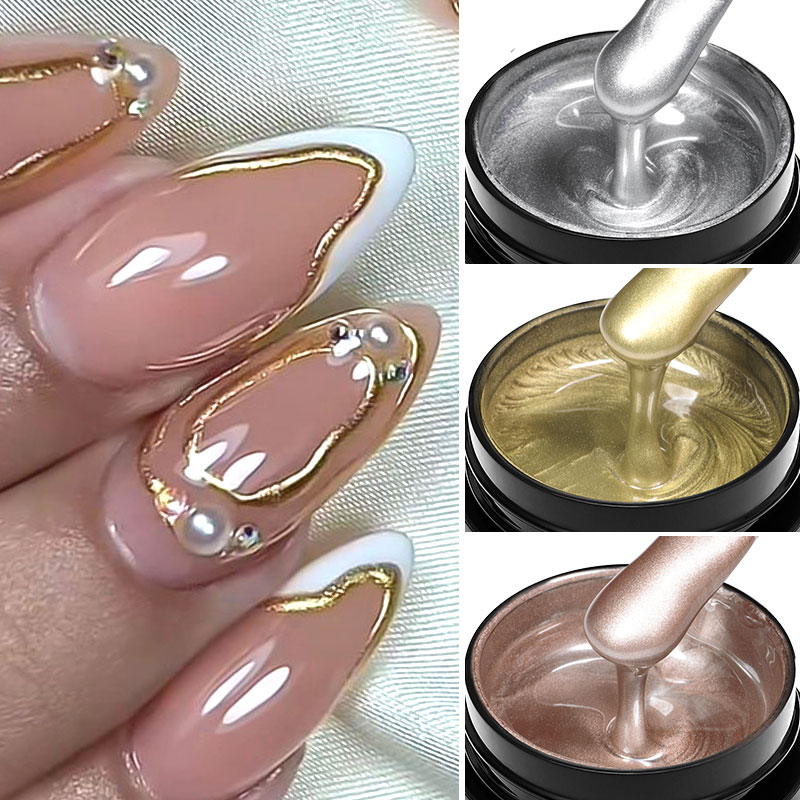 Esmalte em Gel Metálico para U - Nail Art Rose Gold avaliação e preço