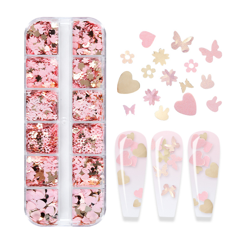 Butterfly Glitter Eyelash Exte - Nail Art Glossy avaliação e preço