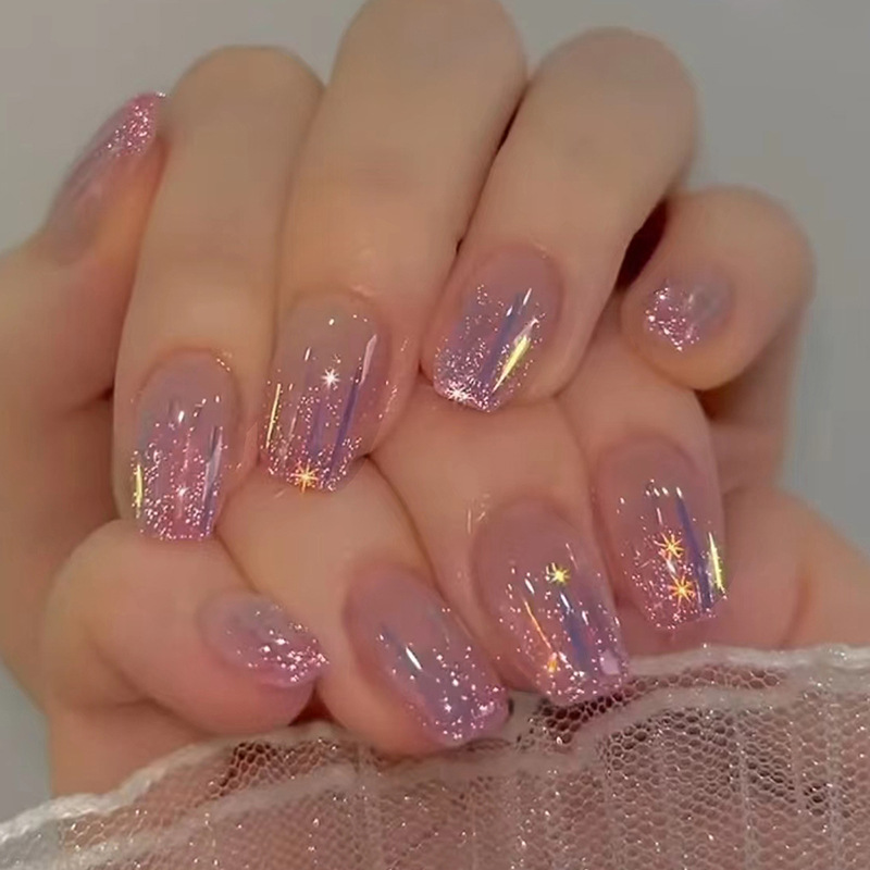 Unhas postiças curtas para mul - Nail Art Glossy avaliação e preço