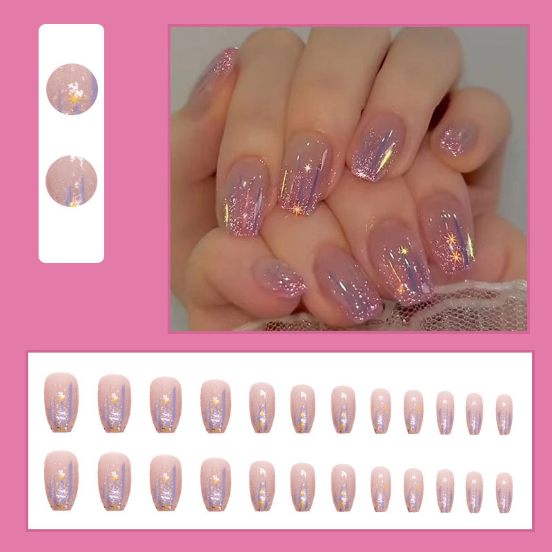 Unhas postiças curtas para mul - Nail Art Glossy avaliação e preço