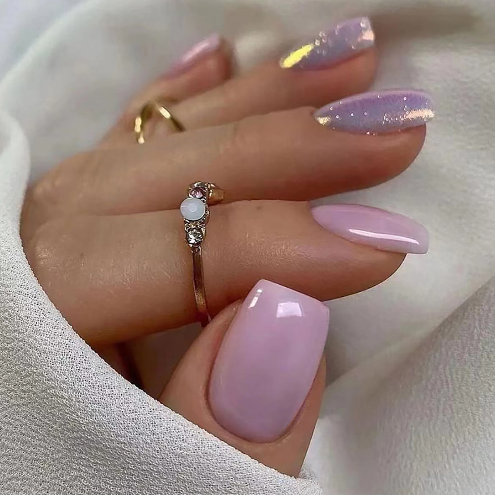 Unhas postiças curtas para mul - Nail Art Glossy avaliação e preço