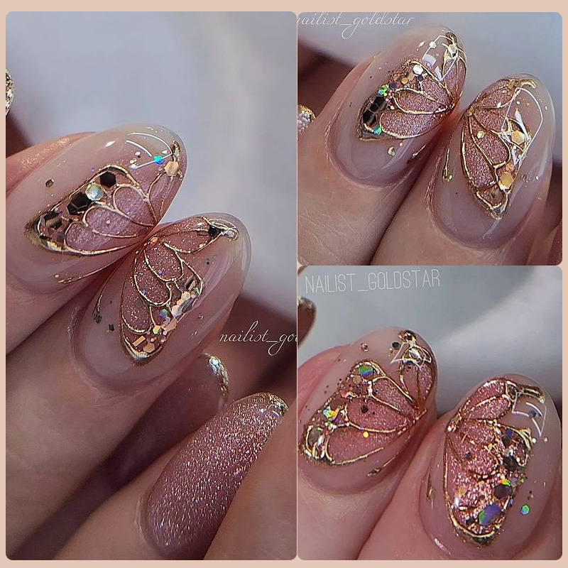 LILYCUTE 5ml Super Brilhante P - Nail Art Rose Gold avaliação e preço