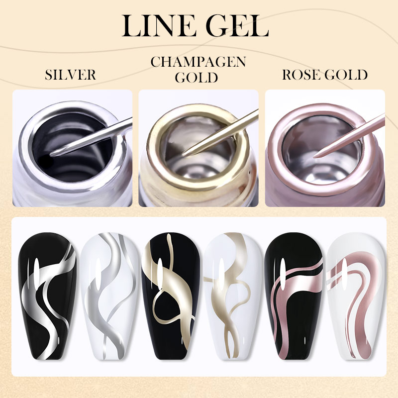 LILYCUTE 5ml Super Brilhante P - Nail Art Rose Gold avaliação e preço